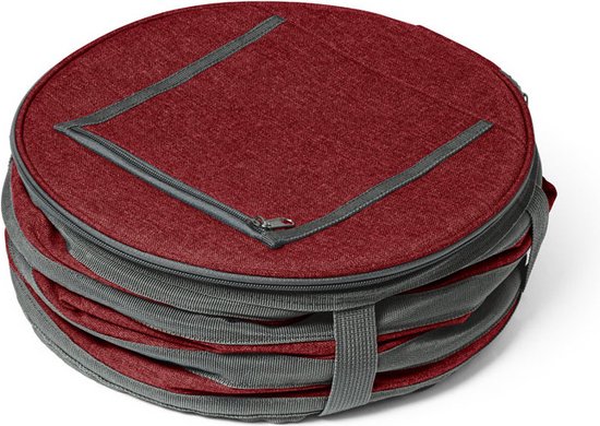 Opvouwbare koeltas rood/grijs 30 x 26 cm 15 liter - Koeltassen van De Witte Lietaer — afbeelding 3
