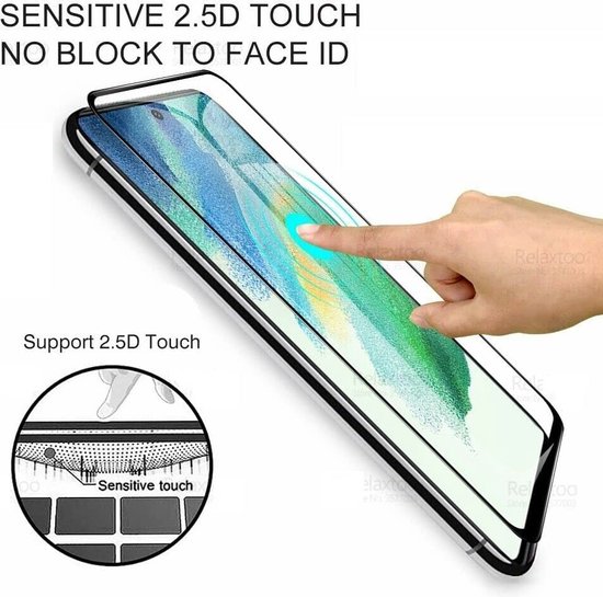 Samsung Galaxy S21 FE Full Screen Protector 1x - protecteur d'écran - verre intégral - protection - verre de protection - ZT Accessoires