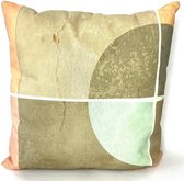 Madison sierkussen 50x50 cm Block/Round taupe pink