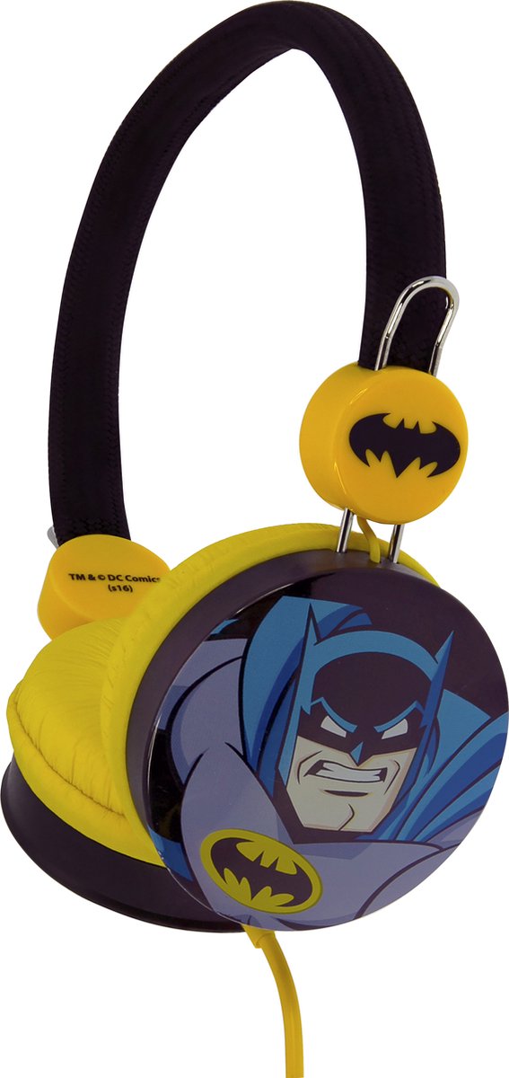 Batman - Action Time - kinder koptelefoon - volumebegrenzing - verstelbaar (3-8j)