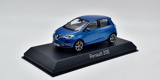 Modèle Réduit Renault Zoé 2020 Bleu Thunder – Échelle 1:43 Par Norev – Collection Miniature Métal
