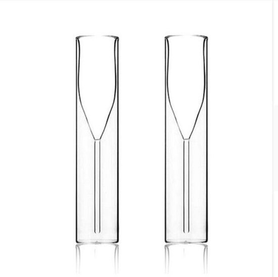 2 Stuks Dubbelwandig Wijnglas - 115 ML - Cocktail Whiskey Glas - Bruiloft |  bol.com