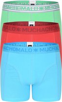 Muchachomalo boxershorts 3-pack - kobalt/ rood/ groen