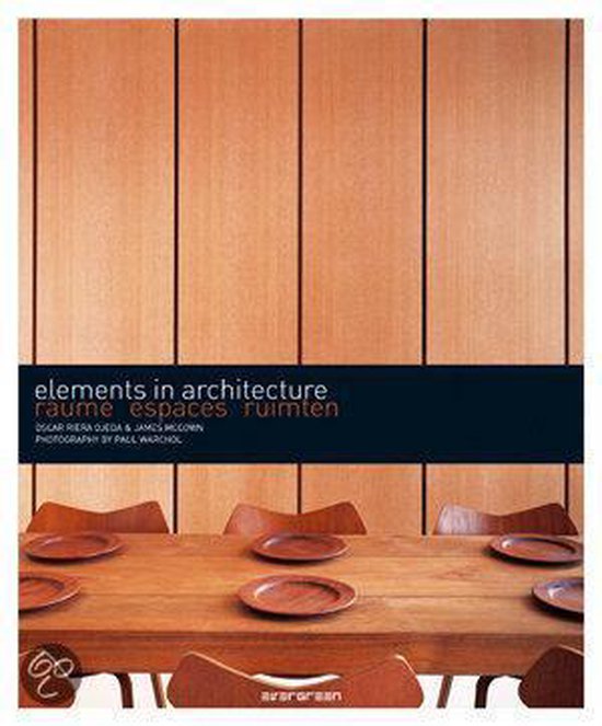 Cover van het boek 'Ruimten - Elements in architecture'