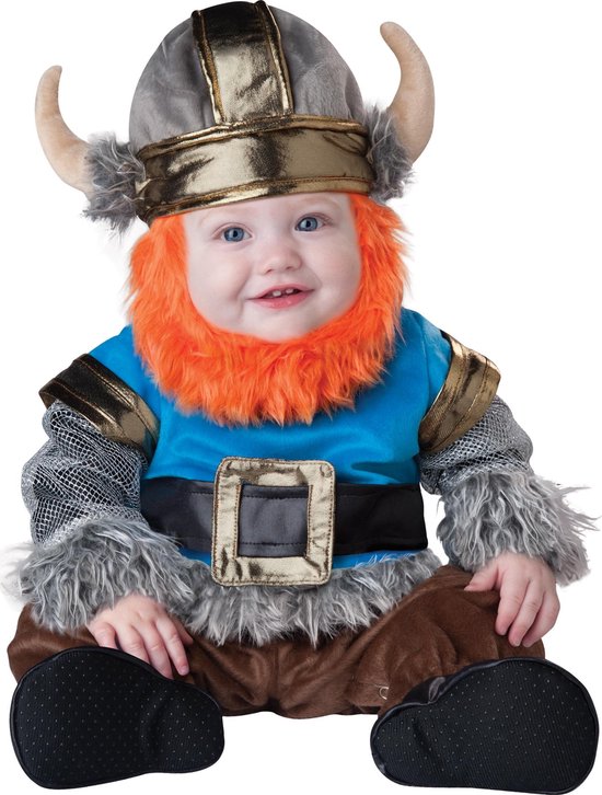 Motel meerderheid ademen Premium bebaarde viking kostuum voor baby's - Verkleedkleding - Maat 86/92  | bol.com