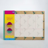 Mustard - Weekplanner - 52 weken - origami birds