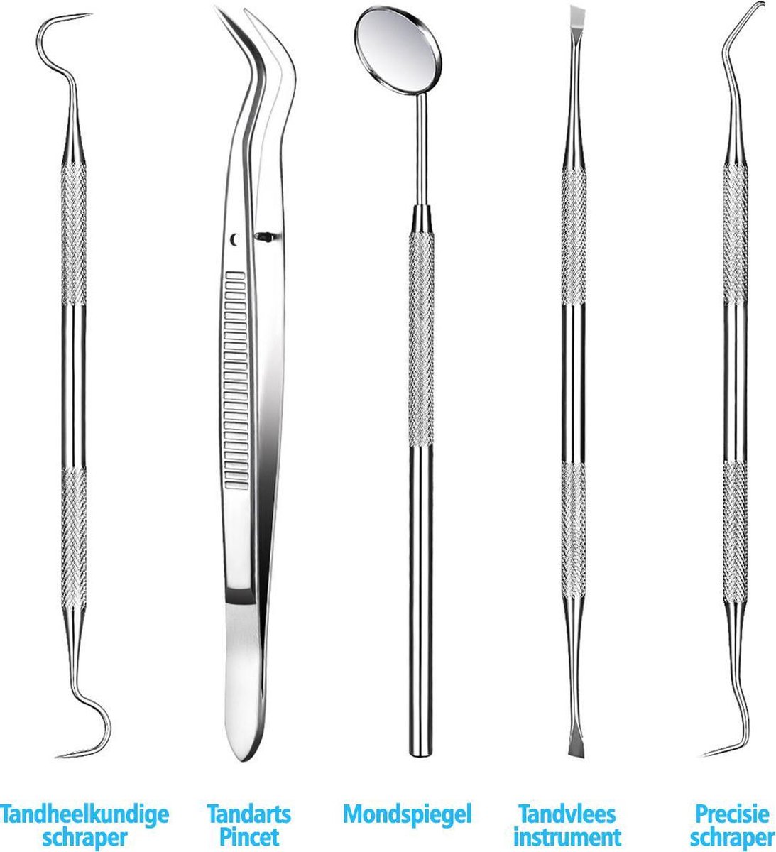 Premium Tandarts Set – RVS Compleet Tandarts Setje – Tand Verzorging 5