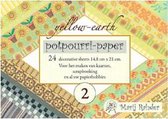 Potpourri-paper nr 2 yellow-earth