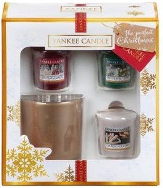 Yankee Candle Gift Set The Perfect Christmas Votive & Holder set bol