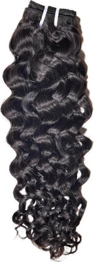 beneden Verpersoonlijking prijs Hair Weave krullen Bundel virgin hair curly 22"zwart | bol.com