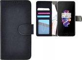 Fashion Zwart Wallet Bookcase Hoes voor OnePlus 5