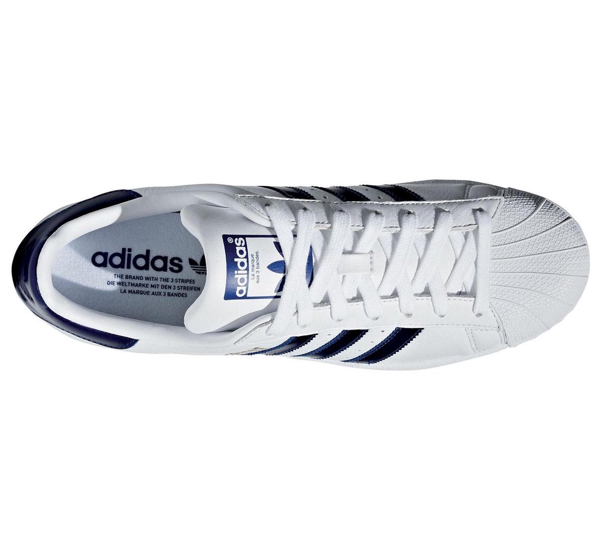 adidas Superstar Sneakers Sneakers - Maat 41 1/3 - Unisex - wit/blauw |  bol.com