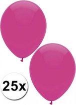 Donkerroze ballonnen 25 stuks
