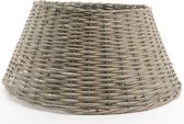 Decoris Kerstboomrok/kerstboommand - bruin - wilg hout - D70 x H28 cm - voor een kerstboom tot 240 cm