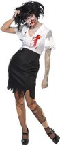 "Vermomming als zombiesecretaresse voor vrouwen Halloween - Verkleedkleding - Large"
