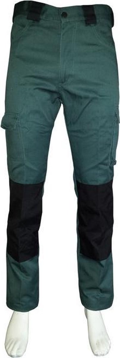 Werkbroek katoen/polyester flessengroen maat 62