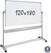 IVOL Whiteboard 120x180cm - Verrijdbaar - Dubbelzijdig - Magnetisch