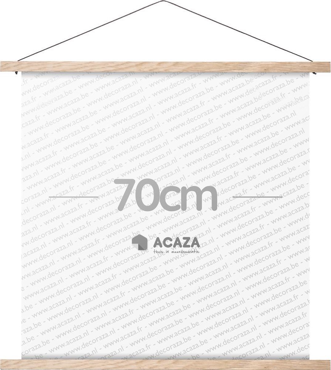 hangen overschrijving zout Acaza® Poster Ophangsysteem - Posterhanger Eik 70cm | bol.com