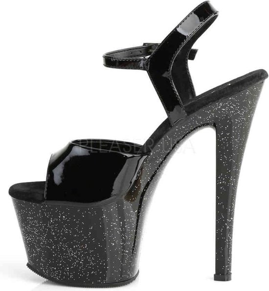 Pleaser Sandale avec bride à la cheville -41 Chaussures- SKY-309MG US 11 Zwart