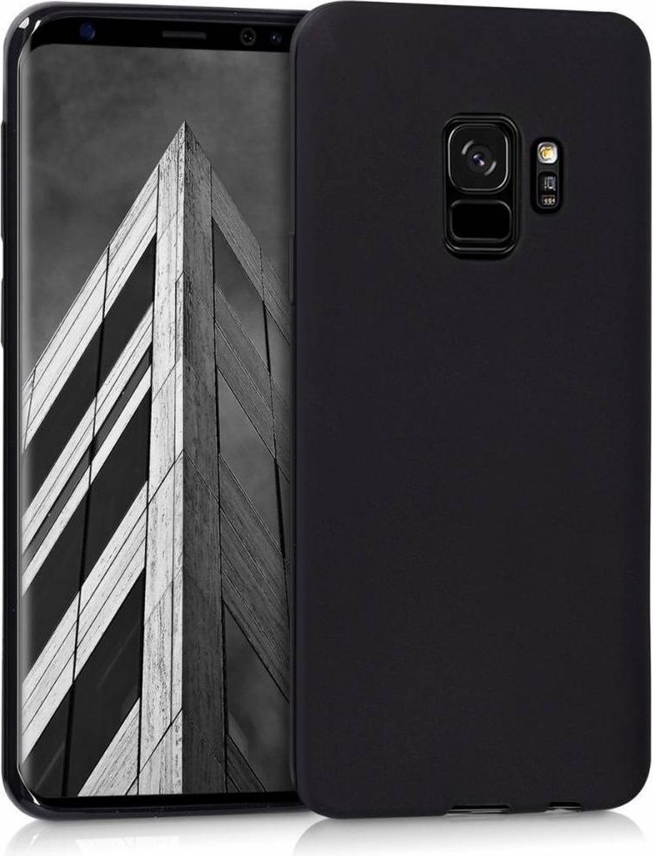 Zwart TPU Siliconen Case Hoesje Geschikt voor Samsung Galaxy S9