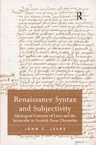 Renaissance Syntax and Subjectivity
