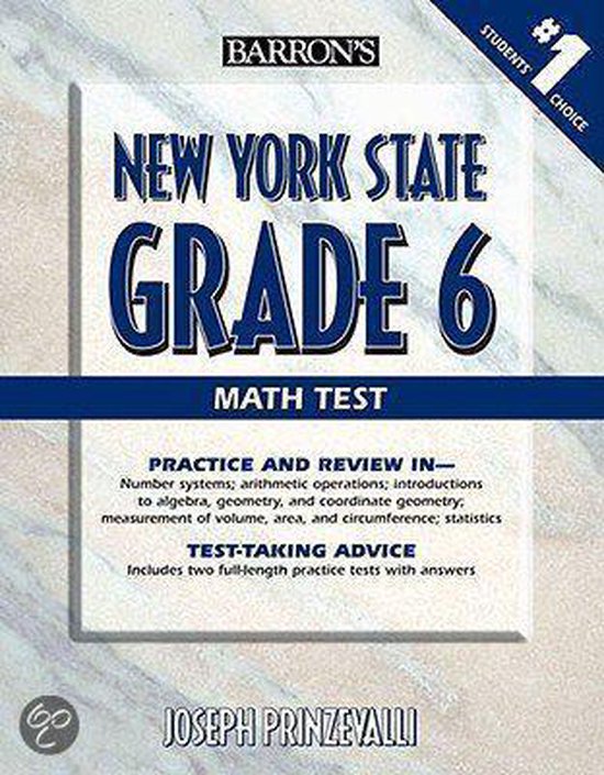 New York State Grade 6 Math Test, Joseph Prinzevalli 9780764142895 Boeken