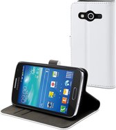 muvit Samsung Galaxy Core 4G Slim S Folio Case White