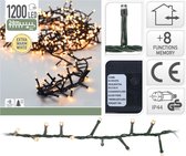 Kerstlampjes Microcluster Kerstboomverlichting - 24 meter - Warm wit - 1200 LED-lampjes