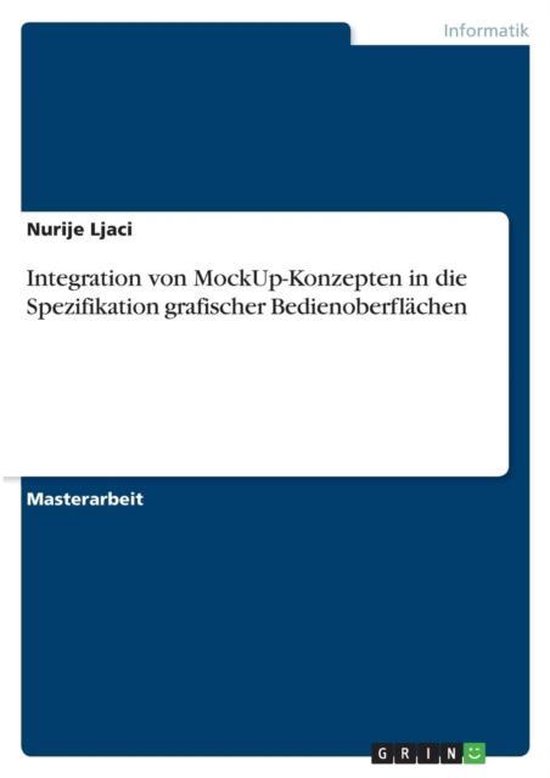 Integration von MockUp-Konzepten in die Spezifikation grafis ... - cover