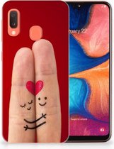 TPU Bumper Silicone Étui Housse pour Samsung Galaxy A20e Coque Téléphone Amour