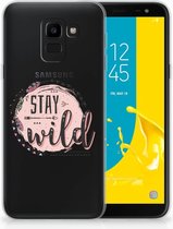 Geschikt voor Samsung Galaxy J6 2018 Uniek TPU Hoesje Boho Stay Wild