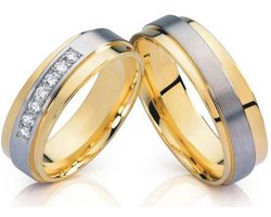 Jonline Prachtige Titanium Ringen voor hem en haar | Trouwringen | Vriendschapsringen |Relatieringen