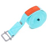 #DoYourYoga - Yogariem - »Yaro« - 100% katoen met plastic sluiting - 300 cm - Turquoise