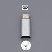 8 Pin Lightning Female naar Type C Male USB Adapter - Zilver