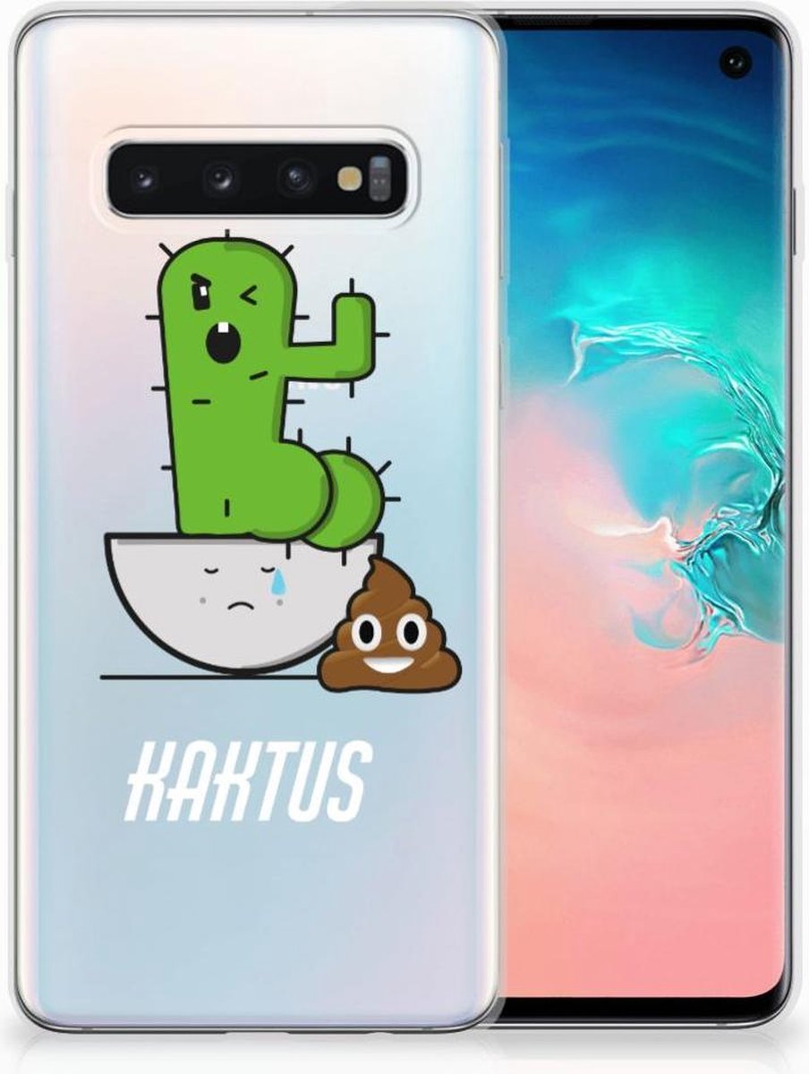 Samsung Galaxy S10 Telefoonhoesje met Naam Cactus Poo