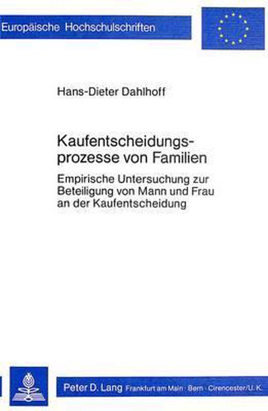 Kaufentscheidungsprozesse Von Familien - cover