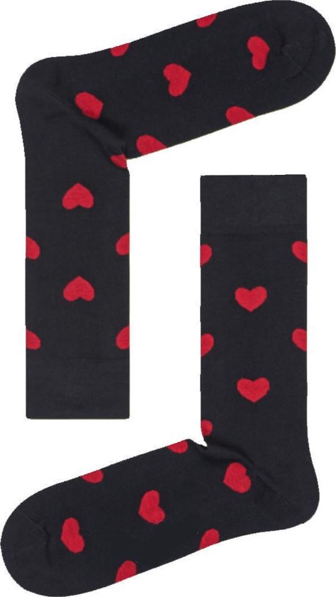 Hartjes sokken - Liefdes sokken - Maat: 35-40