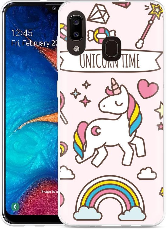 Galaxy A20 Hoesje Unicorn Time | bol.com