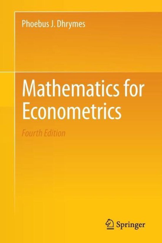 Mathematics for Econometrics