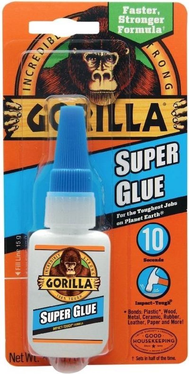 Gorilla Super Glue 15 mg | Super sterke secondelijm