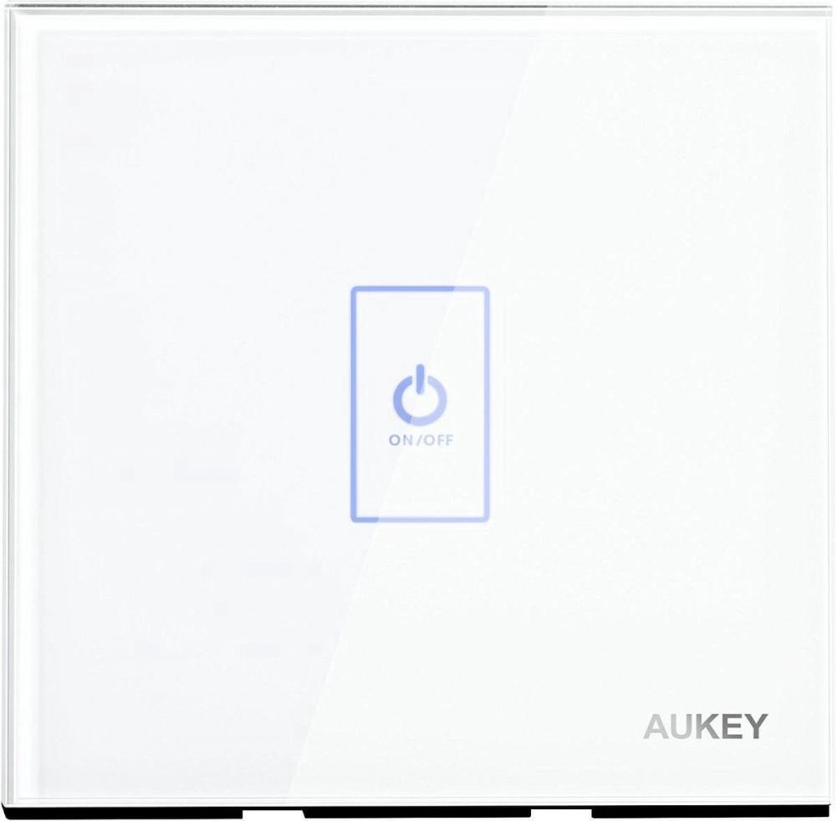 [2x stuks] Aukey Touch panel schakelaar met touchscreen glas en LED indicator (PA-L1E)