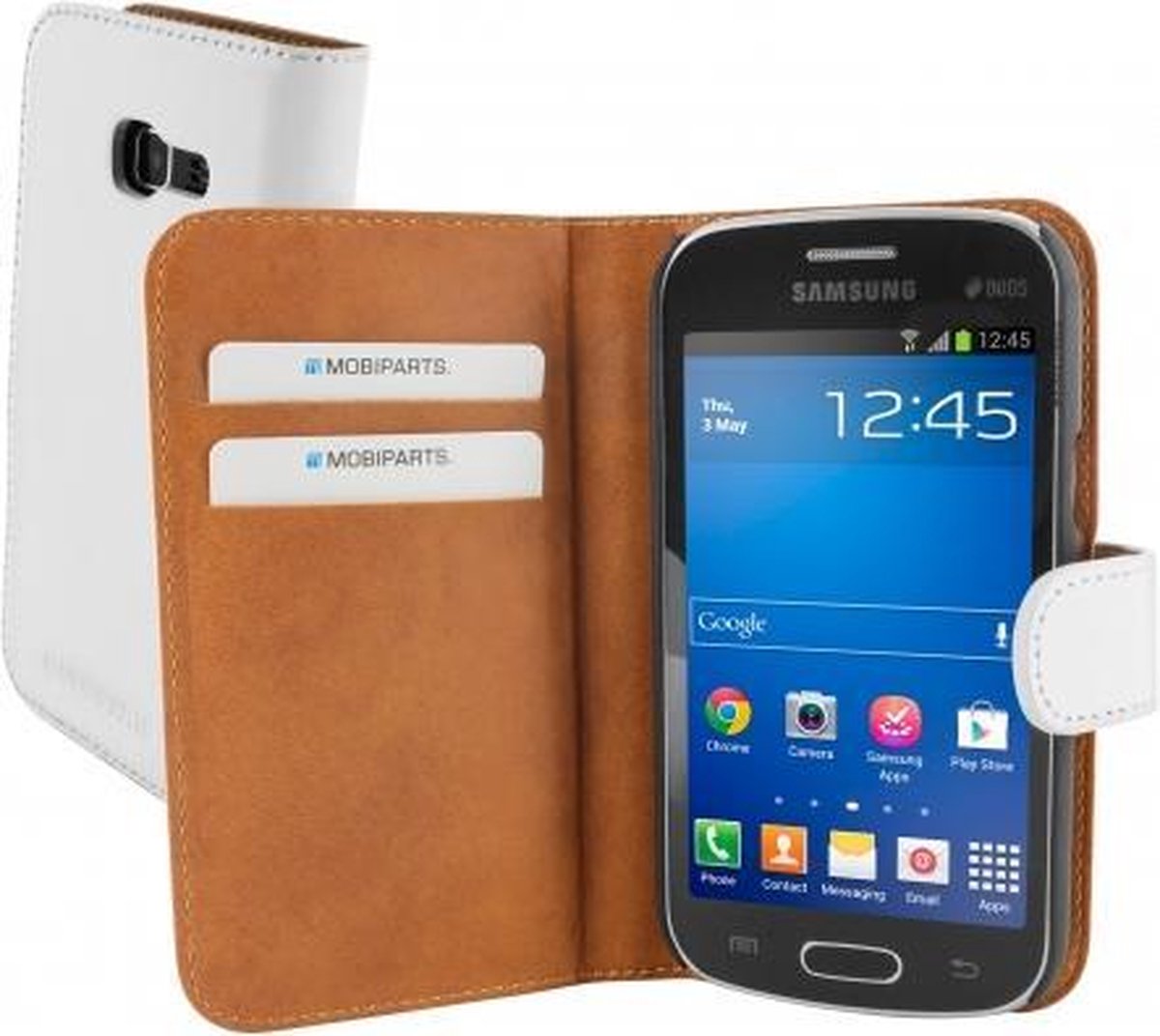 Mobiparts Premium Wallet Case Samsung Galaxy Trend Lite White
