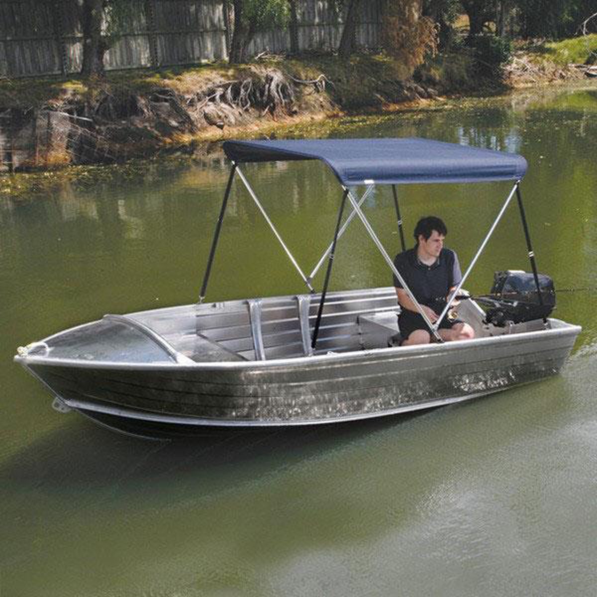 bol.com | Blauwe 2 BOOG BIMINITOP PRO DELUXE - OCEANSOUTH - Breedte