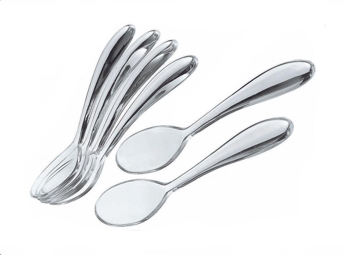 Guzzini Gocce Theelepels - 6 stuks - 120mm - Transparant