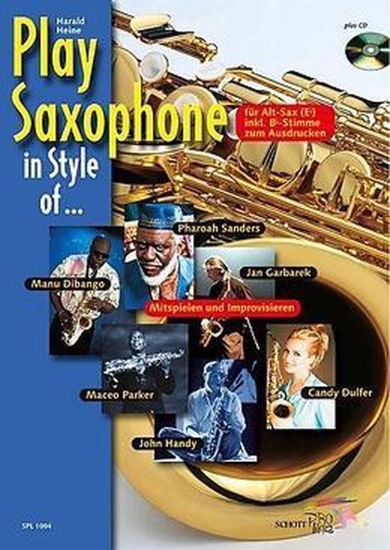 Cover van het boek 'Play Saxophone in Style Of' van Harald Heine