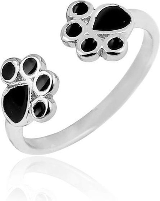 24/7 Jewelry Collection Hondenpoot Ring - Hondenpootjes Ring Verstelbaar  -... | bol.com