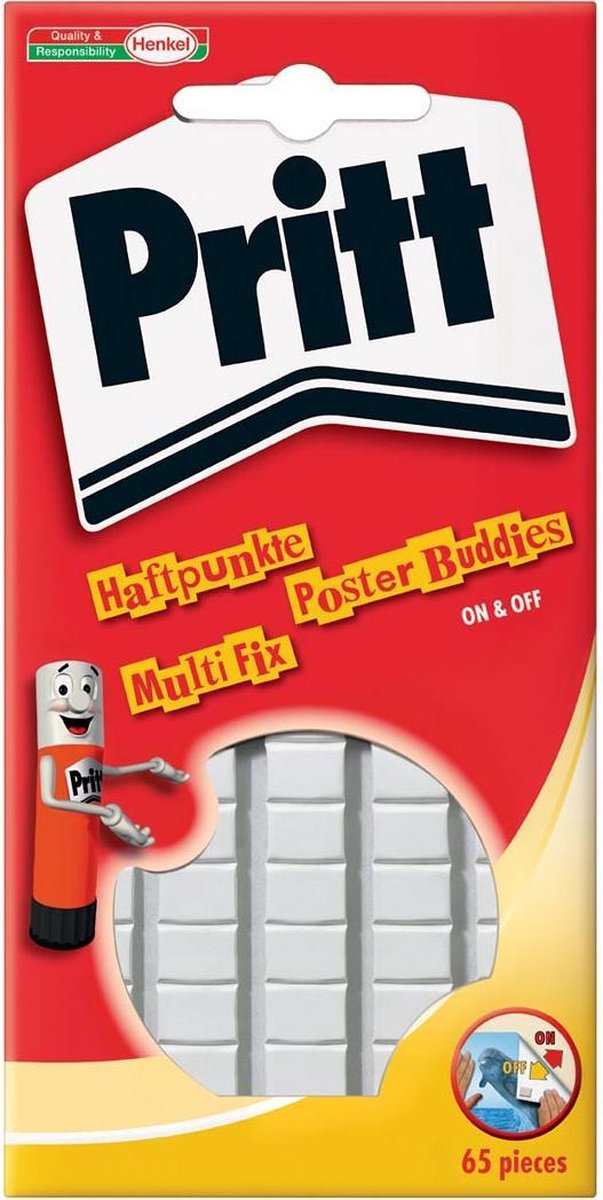 3x Pritt kneedlijm poster Buddies