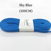 2 Paar mooie Schoenveters - 100 cm - Sky Blue - Blauw - Veter - Lace - Strikken - Kleur