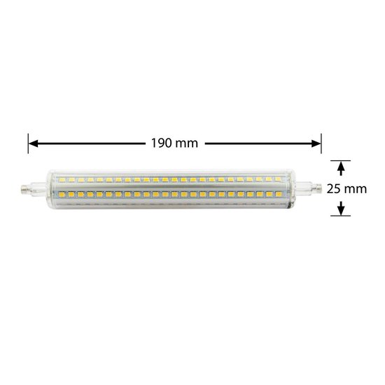 Bot Aannemer paling Groenovatie LED Lamp R7S Fitting - 15W - 25x190 mm - 360º - Dimbaar - Warm  Wit | bol.com