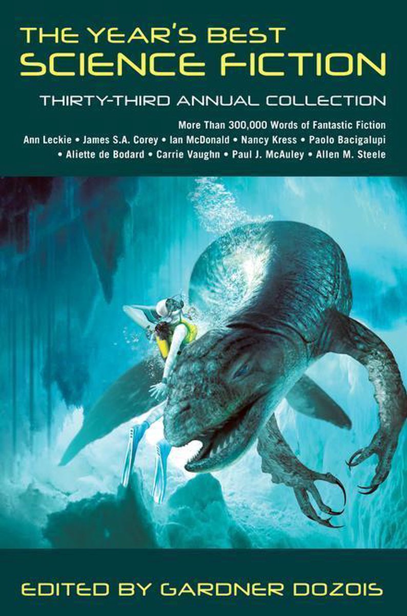 Omslag van Year's Best Science Fiction 33 - The Year's Best Science Fiction: Thirty-Third Annual Collection